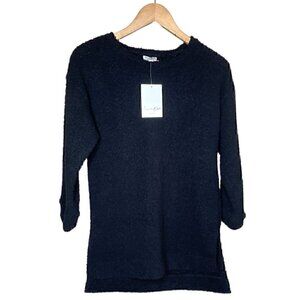 Love Fire Girls 3/4 Sleeve Black Cozy Sweater Size L
